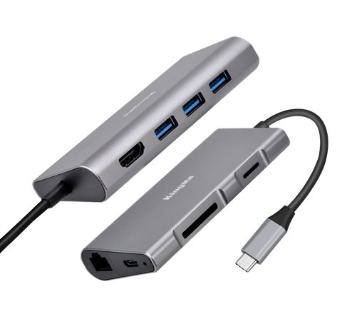 KingMa BMU013 8-in-1 Multiports USB-C Hub Adapter for Macbook with HDMI and Ethernet Port
