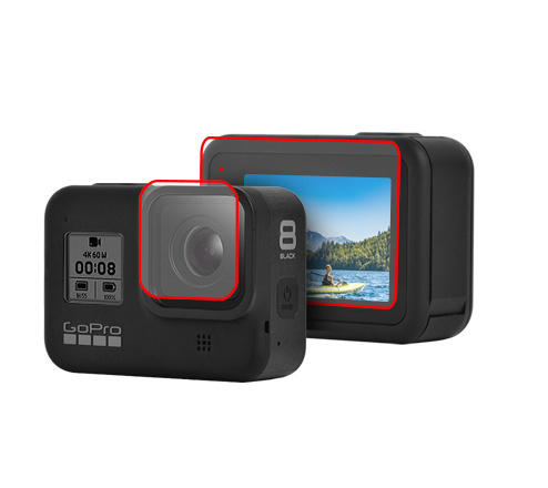 劲码运动相机配件Gopro Hero8钢化保护膜