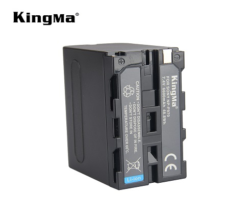 KingMa 6600mAh NP F970 Battery For Sony NP-F970/960/950/930