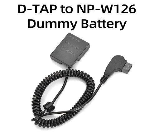 KingMa D-TAP NP-W126 Dummy Battery for FUJI X-PRO2, X-H1, X-T2, X-T3, X-T10