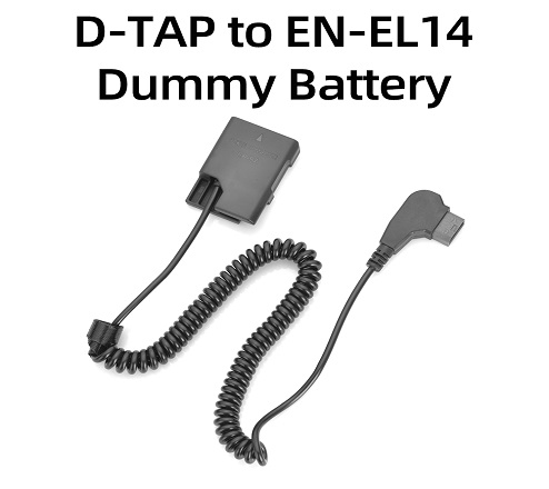 KingMa D-TAP EN-EL14 Dummy Battery for Nikon D3200, D3300, D3400, D3100, D5300, P7000, P7100