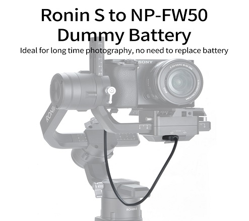 KingMa Decoded NP-FW50 Dummy Battery for Ronin S Compatible with Sony A7 A7R2 A7M2 A7S2 A5000