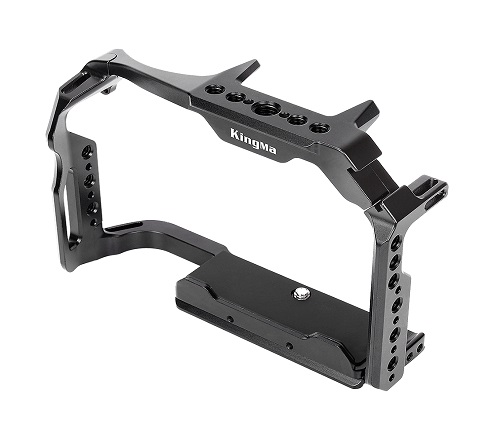 Kingma Black Aluminum Alloy Protect Camera Vlog Accessories for Panasonic LUMIX GH6 camera cage