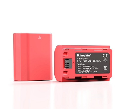 KingMa High Capacity NPFZ100 Digital Rechargeable Camera Batteries 2400mAh Battery Pack For Sony NP-FZ100