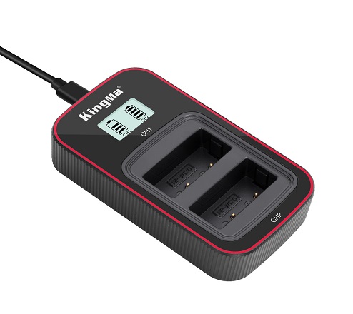KingMa LCD Dual Charger for NP-W126