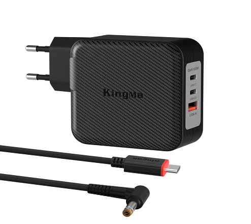 KingMa 100W GaN USB-C PD Charger for ASUS Laptops with Round Tip 5525