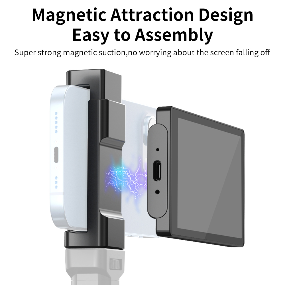 KingMa Smartphone Magnetic Selfie Vlog Flip Mirroring Screen